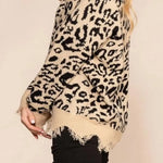 Ripped leopard effect sweater - Vignette | My Léopard