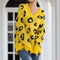 Pull léopard femme hiver.
