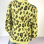 Women's Yellow Leopard Sweater - Vignette | My Léopard