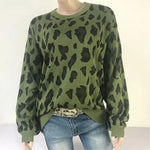 Women's Khaki Leopard Sweater - Vignette | My Léopard