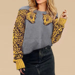 Pull Léopard Femme Sauvage Gris - Vignette | My Léopard