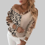Khaki Leopard Sequin Sweater - Vignette | My Léopard