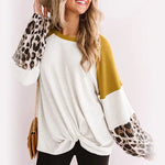 Yellow Tricolor Leopard Sweater - Vignette | My Léopard