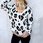 White Leopard Print Sweater - Vignette | My Léopard