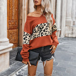 Orange Leopard Print Sweater - Vignette | My Léopard