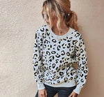 Grey Leopard Spotted Sweater - Vignette | My Léopard