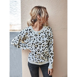 Grey Leopard Spotted Sweater - Vignette | My Léopard
