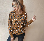 Brown Leopard Spotted Sweater - Vignette | My Léopard