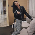 Pyjama Léopard Noir et Blanc - Vignette | My Léopard