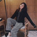 Pyjama Léopard Noir et Blanc - Vignette | My Léopard