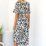 Leopard Wrap Dress Mid Length - Vignette | My Léopard