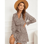 Robe Courte Léopard Manches Longues - Vignette | My Léopard