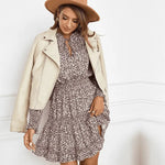 Robe Courte Léopard Manches Longues - Vignette | My Léopard