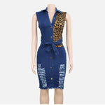 Robe Droite Léopard et Jean - Vignette | My Léopard