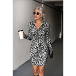 Robe Femme Léopard Gris - Vignette | My Léopard