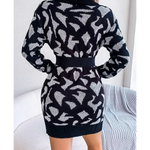 Black Leopard Turtleneck Dress - Vignette | My Léopard