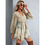Robe Léopard Bohémienne Manches longues - Vignette | My Léopard