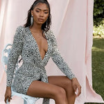Leopard Print Low-Cut Dress - Vignette | My Léopard