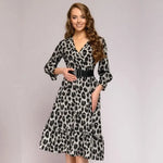 Robe Léopard Evasée Grise - Vignette | My Léopard