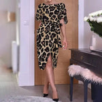 Robe Léopard Mi longue Allure - Vignette | My Léopard