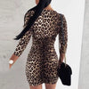 robe léopard moulante courte