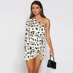 Black and White Bodycon Leopard Dress - Vignette | My Léopard