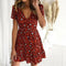 Robe Léopard Rouge été.