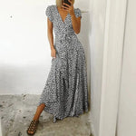 Robe Longue Léopard Blanche - Vignette | My Léopard