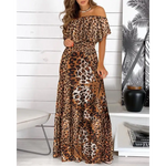 Long Bohemian Leopard Dress - Vignette | My Léopard