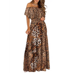 Long Bohemian Leopard Dress - Vignette | My Léopard