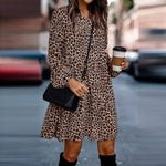 Leopard Long Sleeve Dress - Vignette | My Léopard