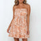 Robe motif léopard orange.