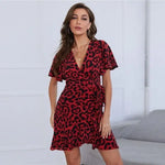 Robe Rouge Léopard - Vignette | My Léopard