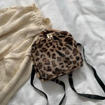 Leopard Faux Fur Backpack - Vignette | My Léopard
