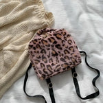 Leopard Faux Fur Backpack - Vignette | My Léopard