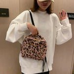 Leopard Faux Fur Backpack - Vignette | My Léopard
