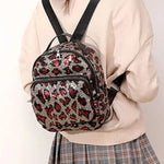 Mochila de leopardo con lentejuelas - Vignette | My Léopard