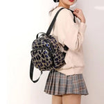 Blue Sequin Leopard Backpack - Vignette | My Léopard