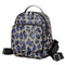 Sac à dos bleu léopard.