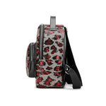 Mochila de leopardo con lentejuelas rojas - Vignette | My Léopard