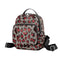 Sac à dos léopard rouge sequins.