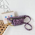 Sac Banane Léopard Croco Violet - Vignette | My Léopard