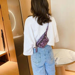 Sac Banane Léopard Croco Violet - Vignette | My Léopard