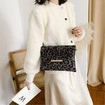 Bolso de hombro tipo sobre con estampado de leopardo - Vignette | My Léopard