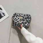 Bolso de hombro de noche de leopardo blanco - Vignette | My Léopard