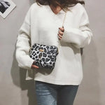 Bolso de hombro de noche de leopardo blanco - Vignette | My Léopard