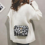 Bolso de hombro de noche de leopardo blanco - Vignette | My Léopard