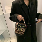 Bolso barril de leopardo negro - Vignette | My Léopard