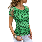 Tee-Shirt Léopard Vert - Vignette | My Léopard