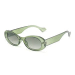 SO&EI Ins Popular Fashion Small Oval Sunglasses Women Vintage Leopard Jelly Color Eyewear Men Trending Sun Glasses Shades UV400 - Vignette | My Léopard